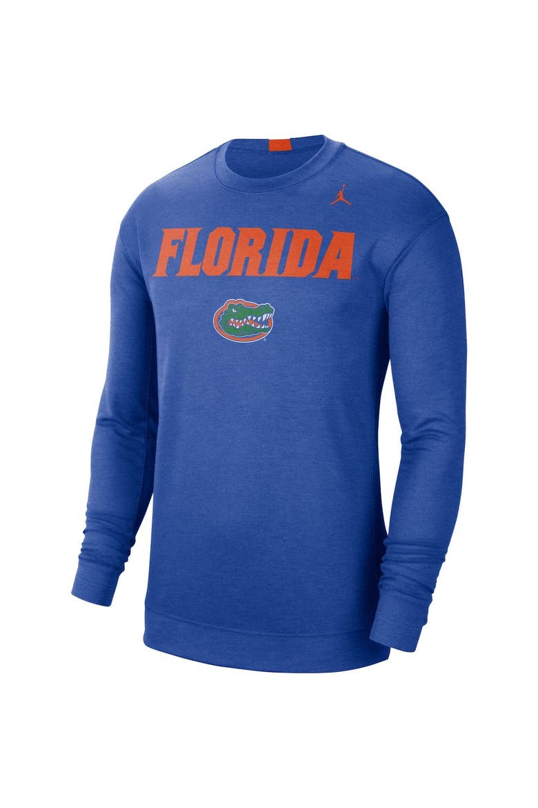 Men's Jordan Brand Royal Florida Gators 2021-22 Basketball Team Spotlight Performance Long Sleeve Top, Alternate, color, Royal