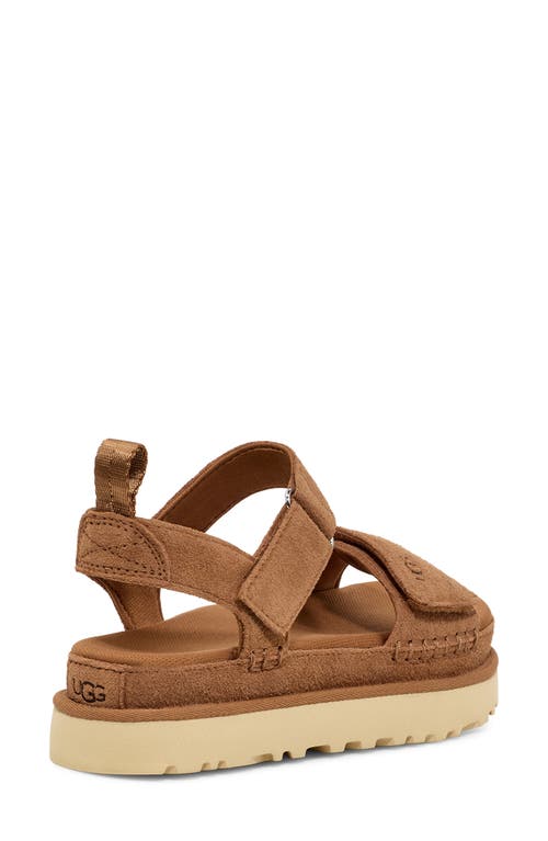 Ugg(r) Goldenstar Platform Sandal In Chestnut