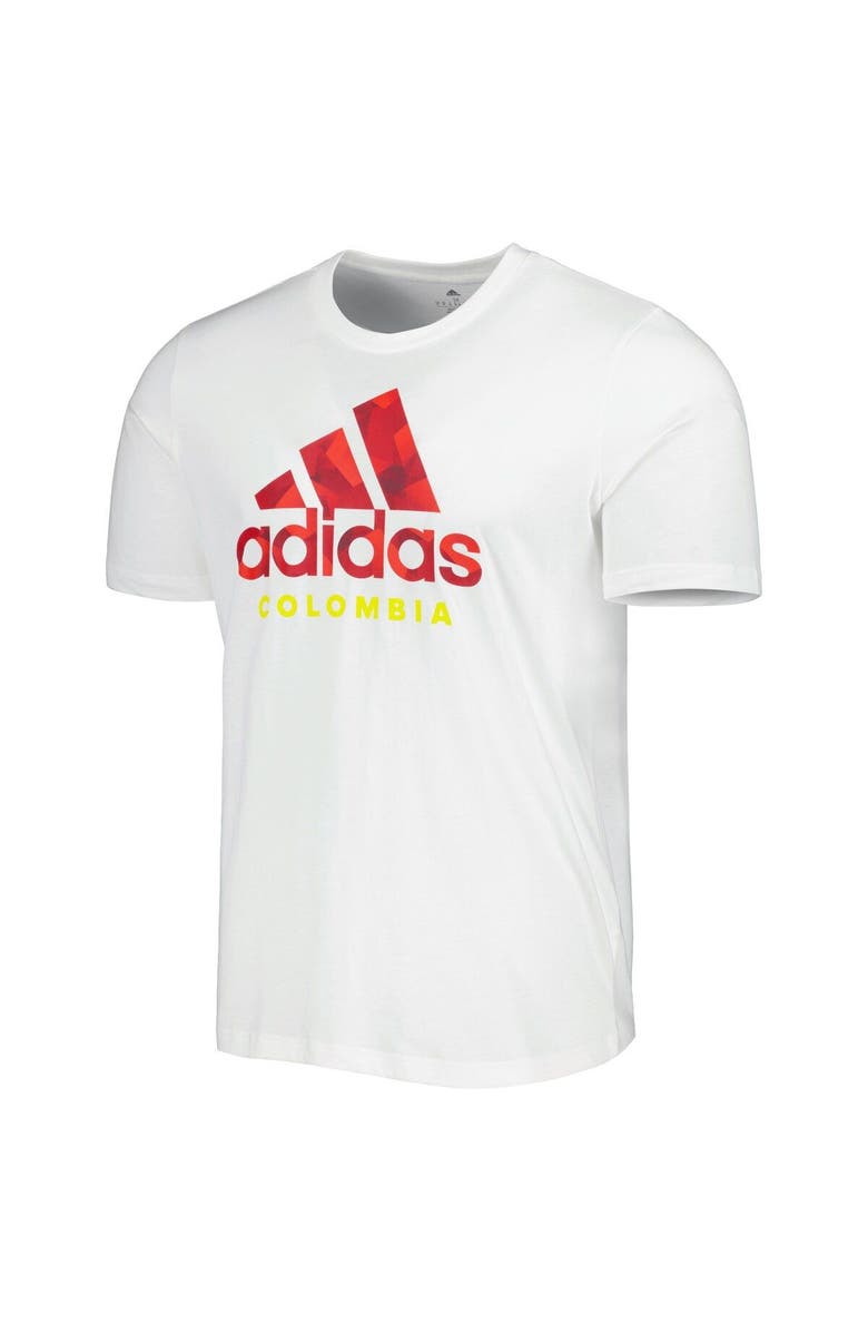 adidas Men's adidas White Colombia National Team DNA Graphic T-Shirt, Alternate, color, White