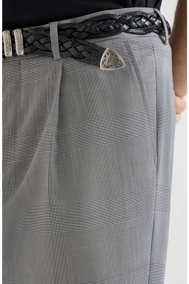 Prince of Wales trousers, Alternate, color, Grey