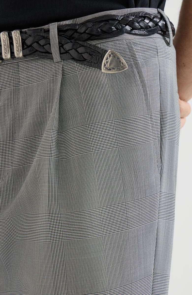 Brunello Cucinelli Prince of Wales trousers, Alternate, color, Grey