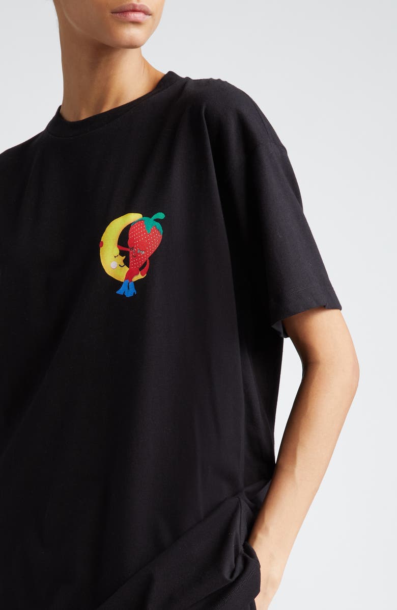 Sky High Farm Workwear Gender Inclusive Perennial Shana Logo Organic Cotton Blend Graphic T-Shirt, Alternate, color, 