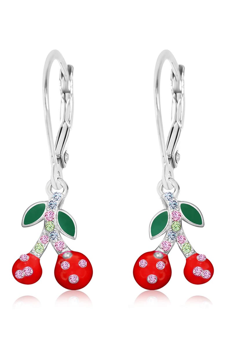 Kids' Cherry Drop Earrings, Main, color, RED
