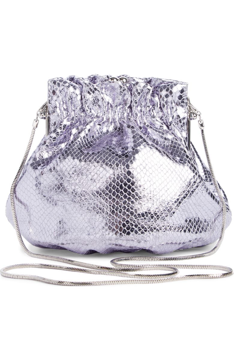 Marc Jacobs The Soirée Metallic Leather Shoulder Bag, Alternate, color,