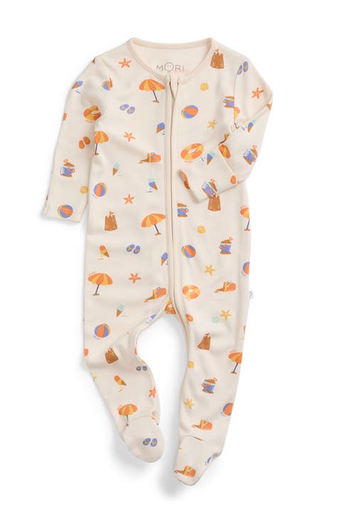 Print Two Way Zip Up Sleepsuit (Baby)