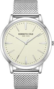 Kenneth Cole Classic Mesh Strap Watch, 44mm