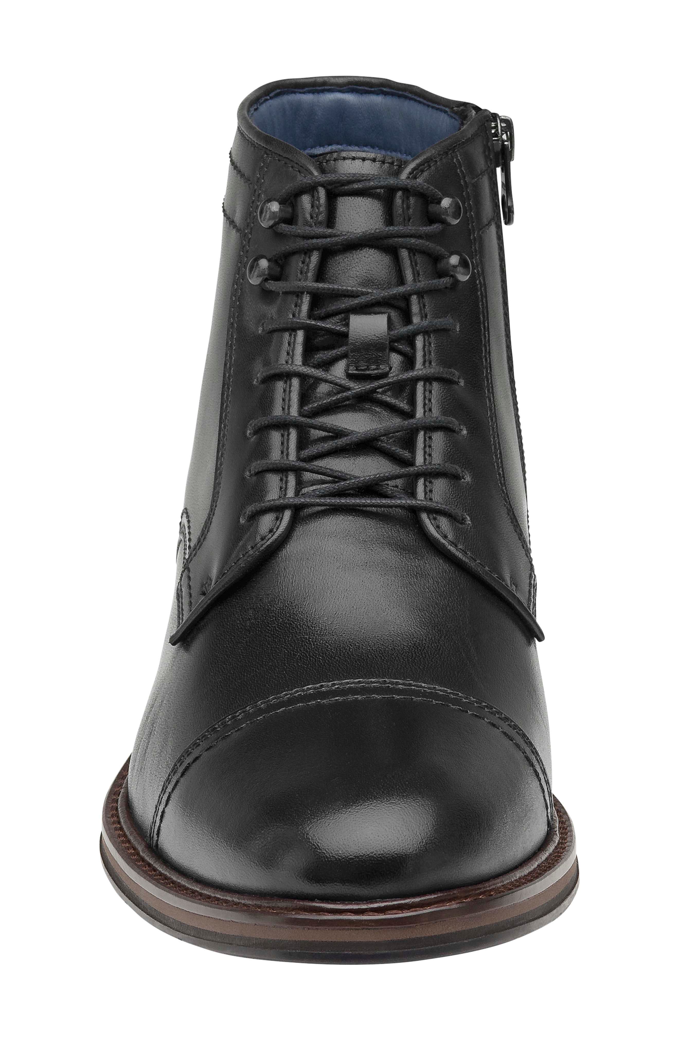 Johnston & Murphy Raleigh XC Flex Cap Toe Boot, Alternate, color, Black