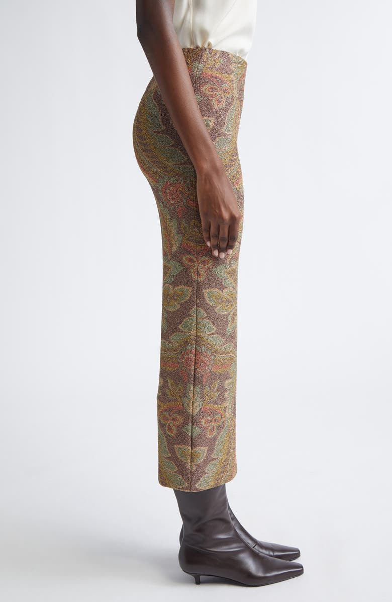 Etro Paisley Jersey Midi Pencil Skirt, Alternate, color, Printed Black Base
