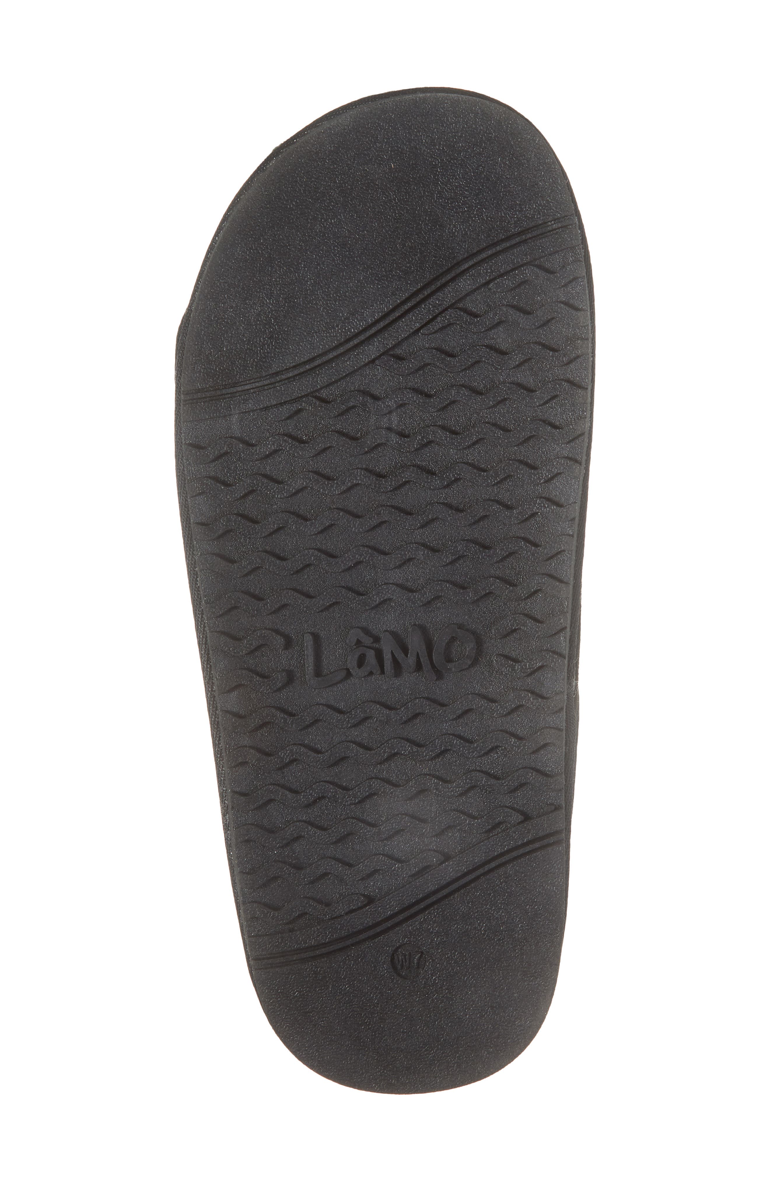 APMA Genuine Shearling Leather Slipper, Alternate, color, BLACK