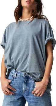 Free People Nina Crewneck Cotton T-Shirt