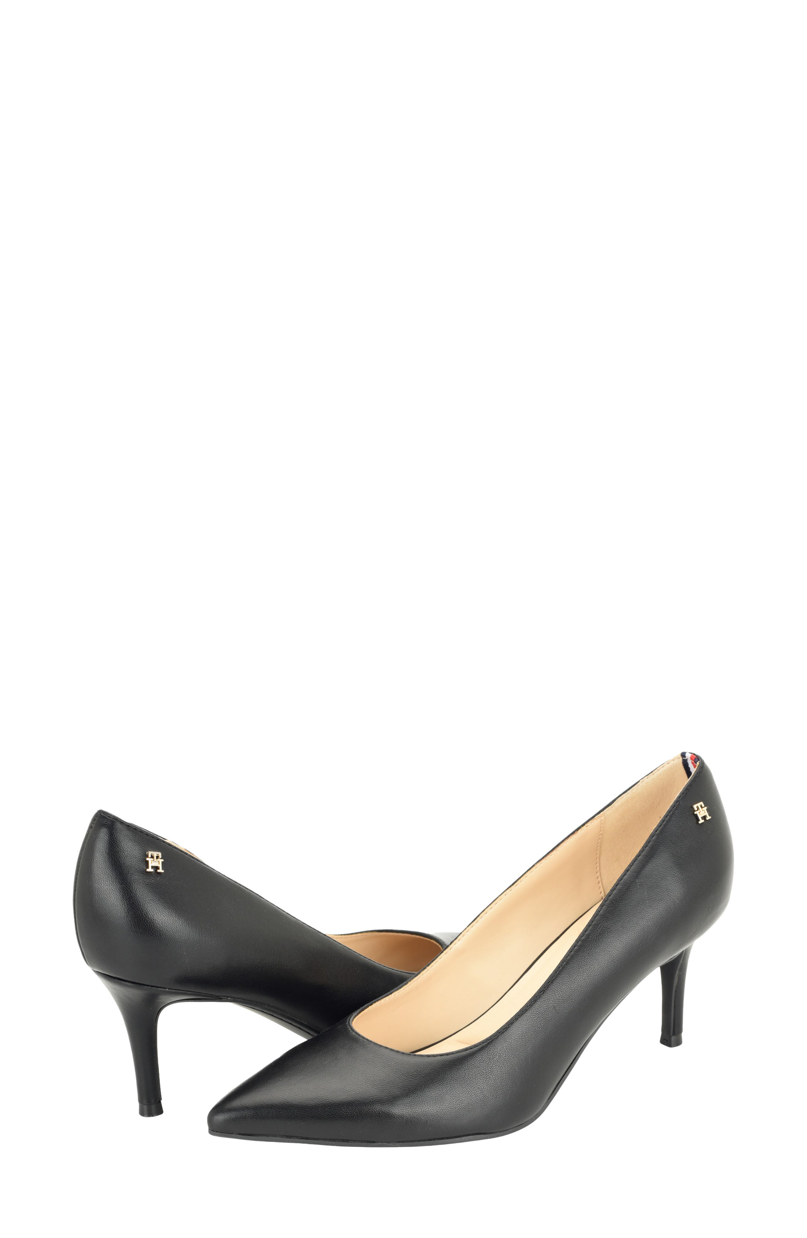 Motley Faux Leather Pump, Alternate, color, BLACK