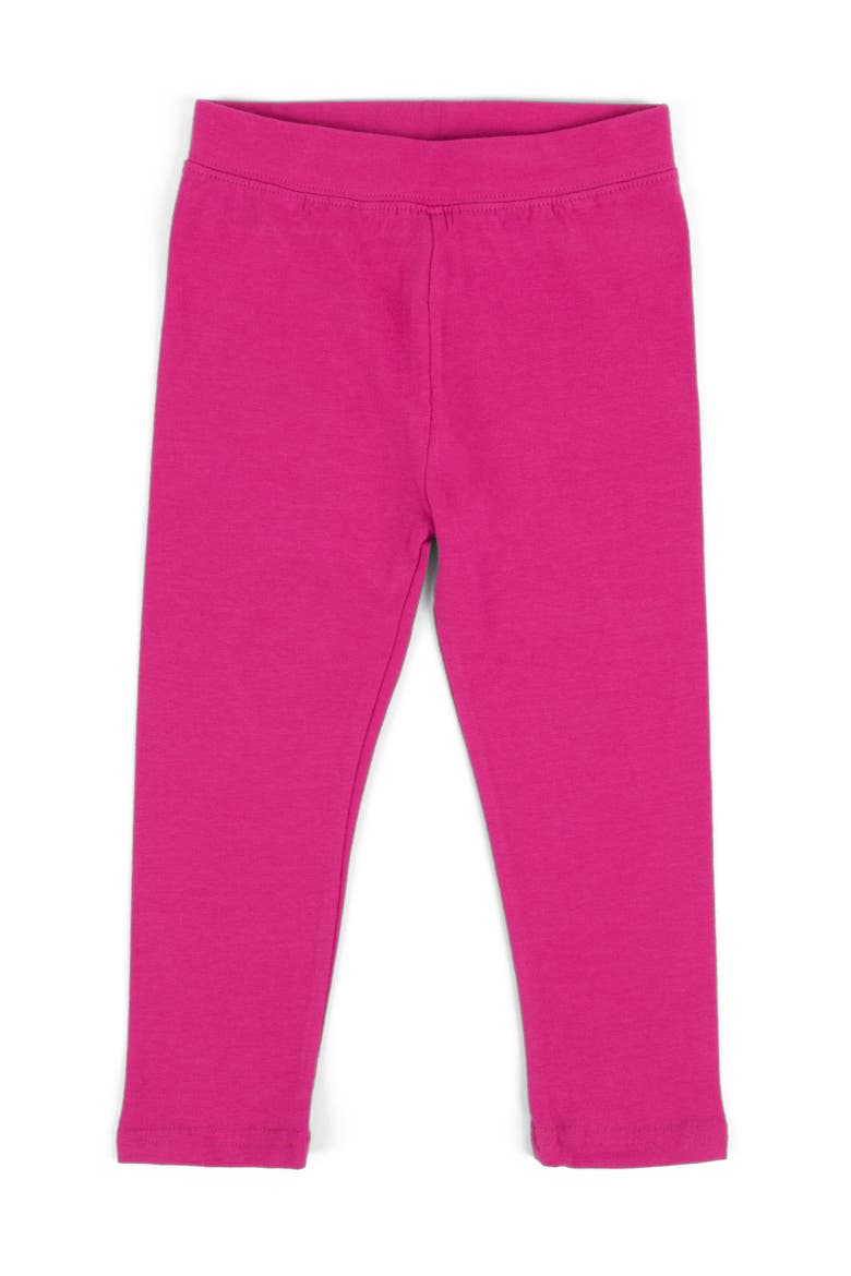 Girls Cotton Leggings, Solid Colors, Main, color, MAGENTA