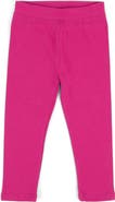 Leveret Girls Cotton Leggings, Solid Colors