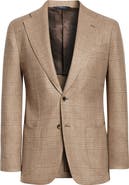 Thom Sweeney Unstructured Single Breasted Plaid Cashmere Sport Coat