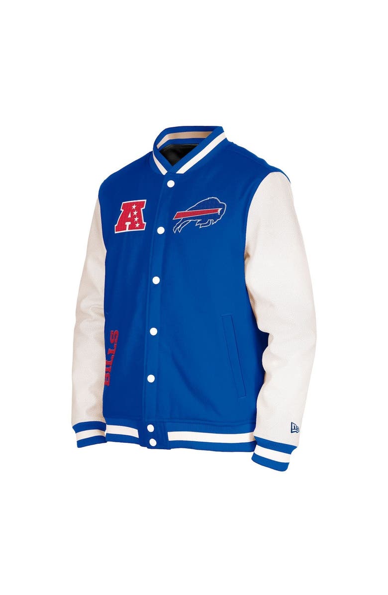 New Era Men's New Era Royal Buffalo Bills Third Down Varsity Full-Snap Jacket, Alternate, color,