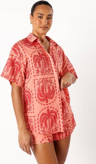 Taylor Cotton Button-Up Shirt & Shorts Set