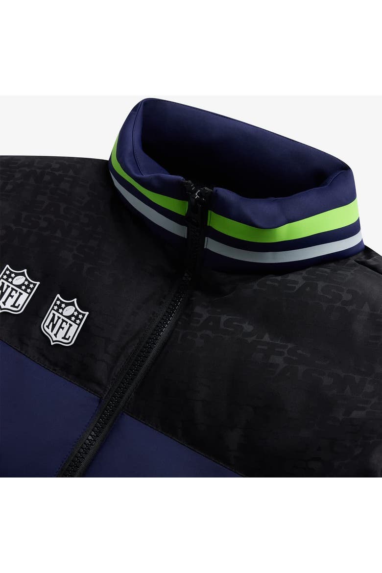 Unisex  College Navy Seattle Seahawks Team Puffer Jacket, Alternate, color, College Navy