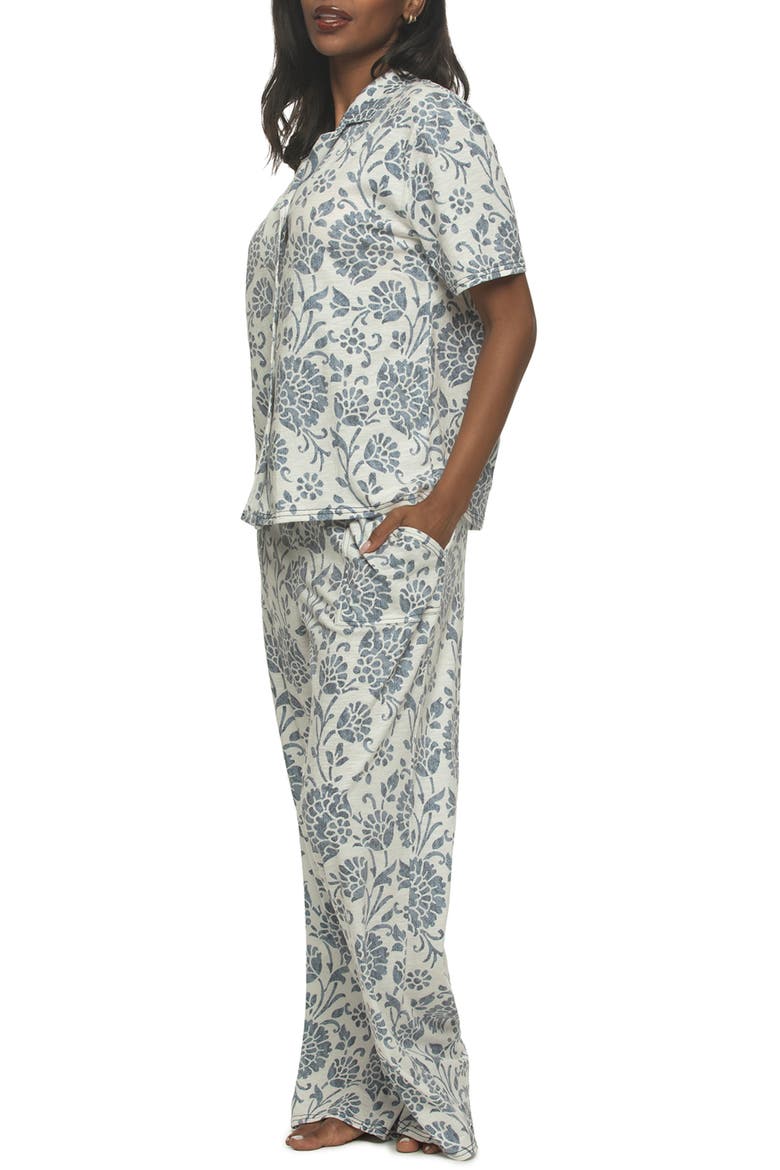 Josephine Floral Jersey Pajamas, Alternate, color, DISTRESSED FLORAL PRINT