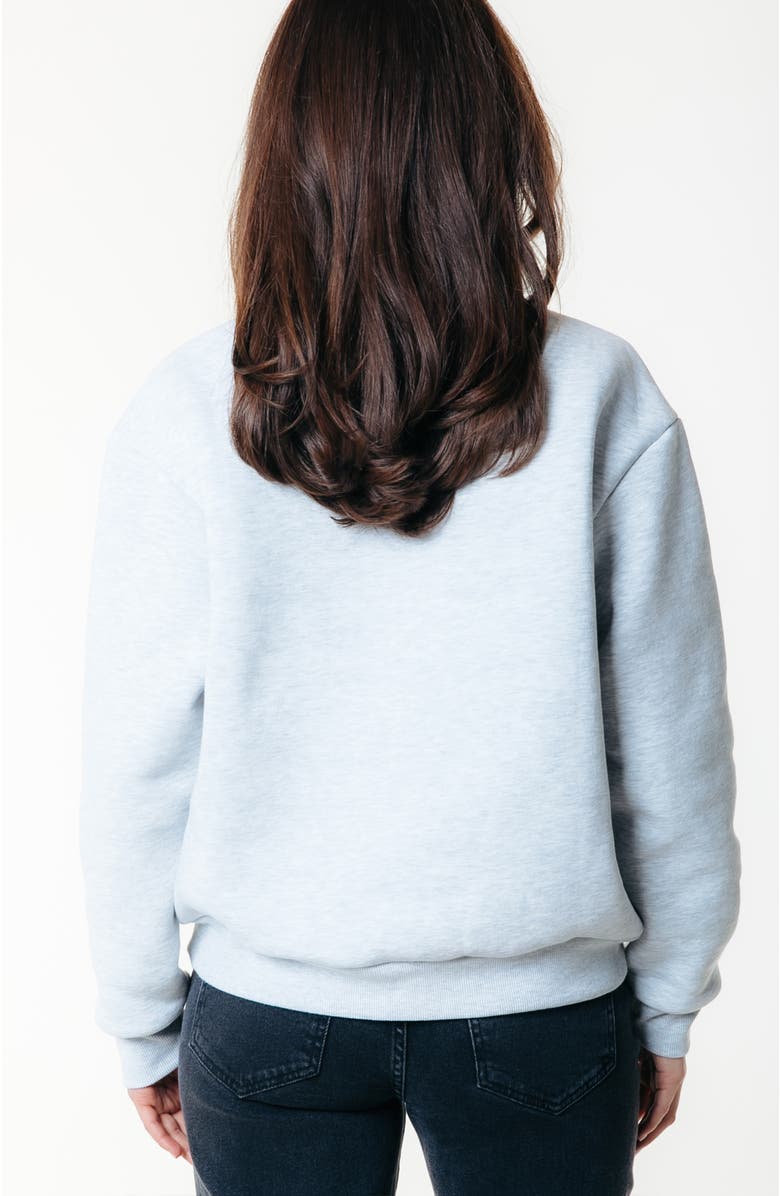 Colourful Rebel Uni Bold Logo Relaxed Zip Sweat, Alternate, color, Light Grey Melange