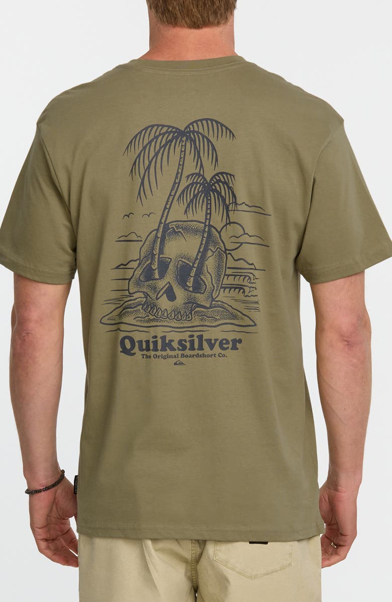 Quiksilver Overgrown MT0 Graphic T-Shirt, Alternate, color, Aloe