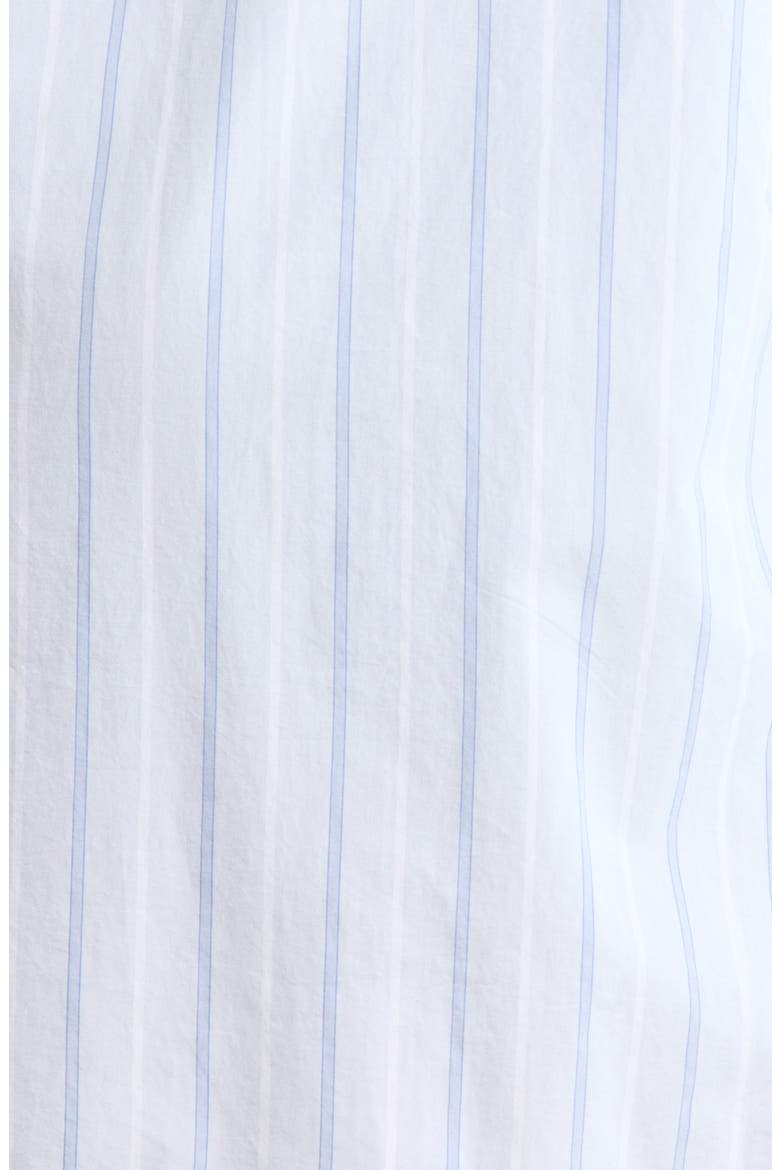 Classic Piped Cotton Nightshirt, Alternate, color, BLUE PARKER STRIPE