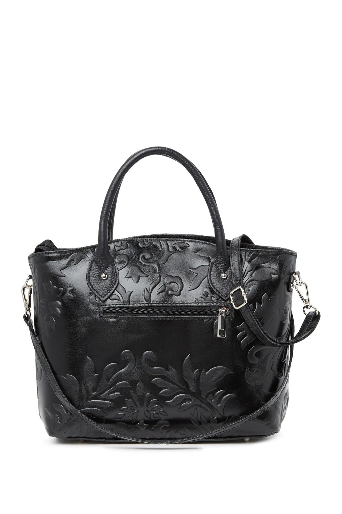 RENATA CORSI Embossed Leather Shoulder Bag, Alternate, color, 