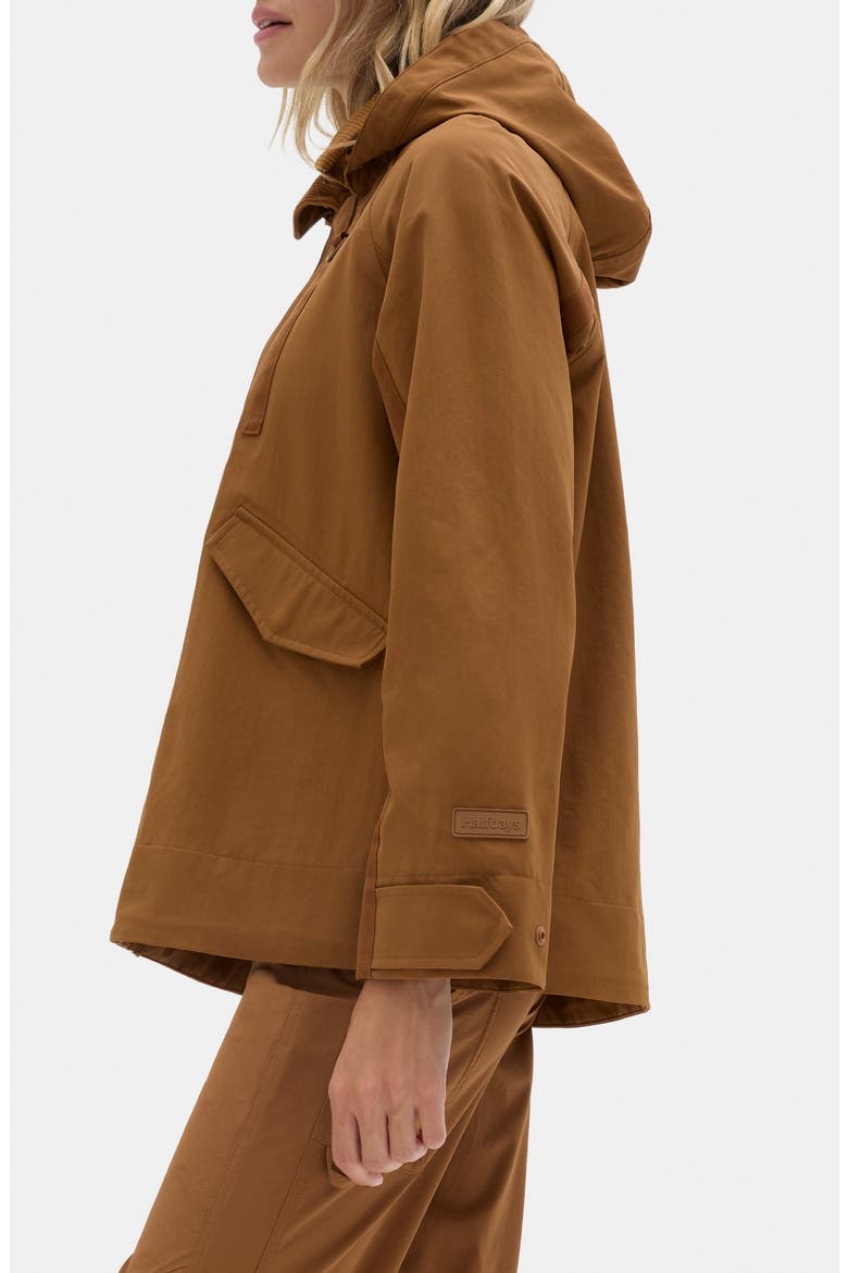 Hooded Rain Jacket, Alternate, color, NUTHATCH