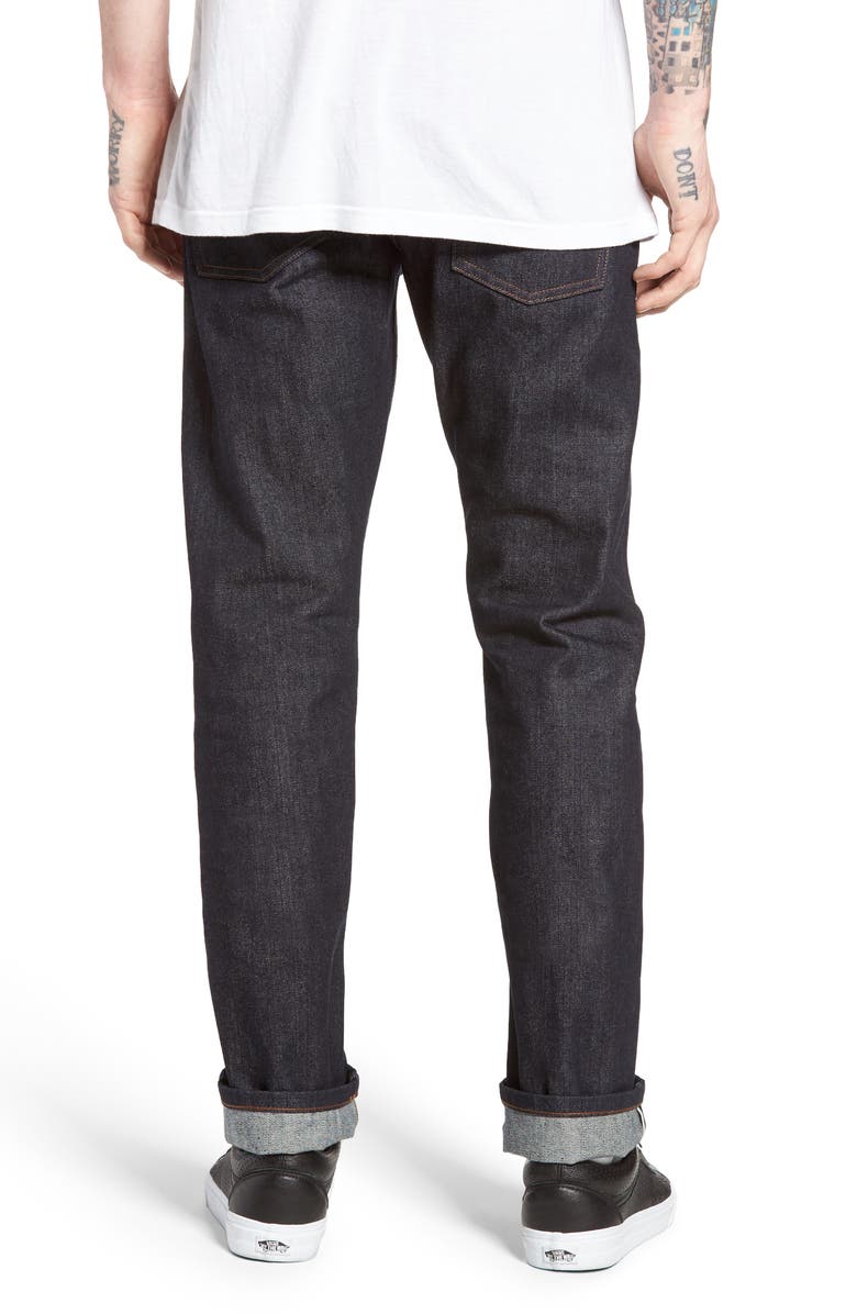 The Unbranded Brand UB201 Tapered Fit Raw Selvedge Jeans, Alternate, color,