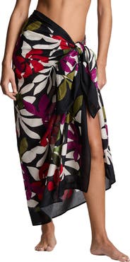 Lauren Ralph Lauren Border Print Cover-Up Pareo