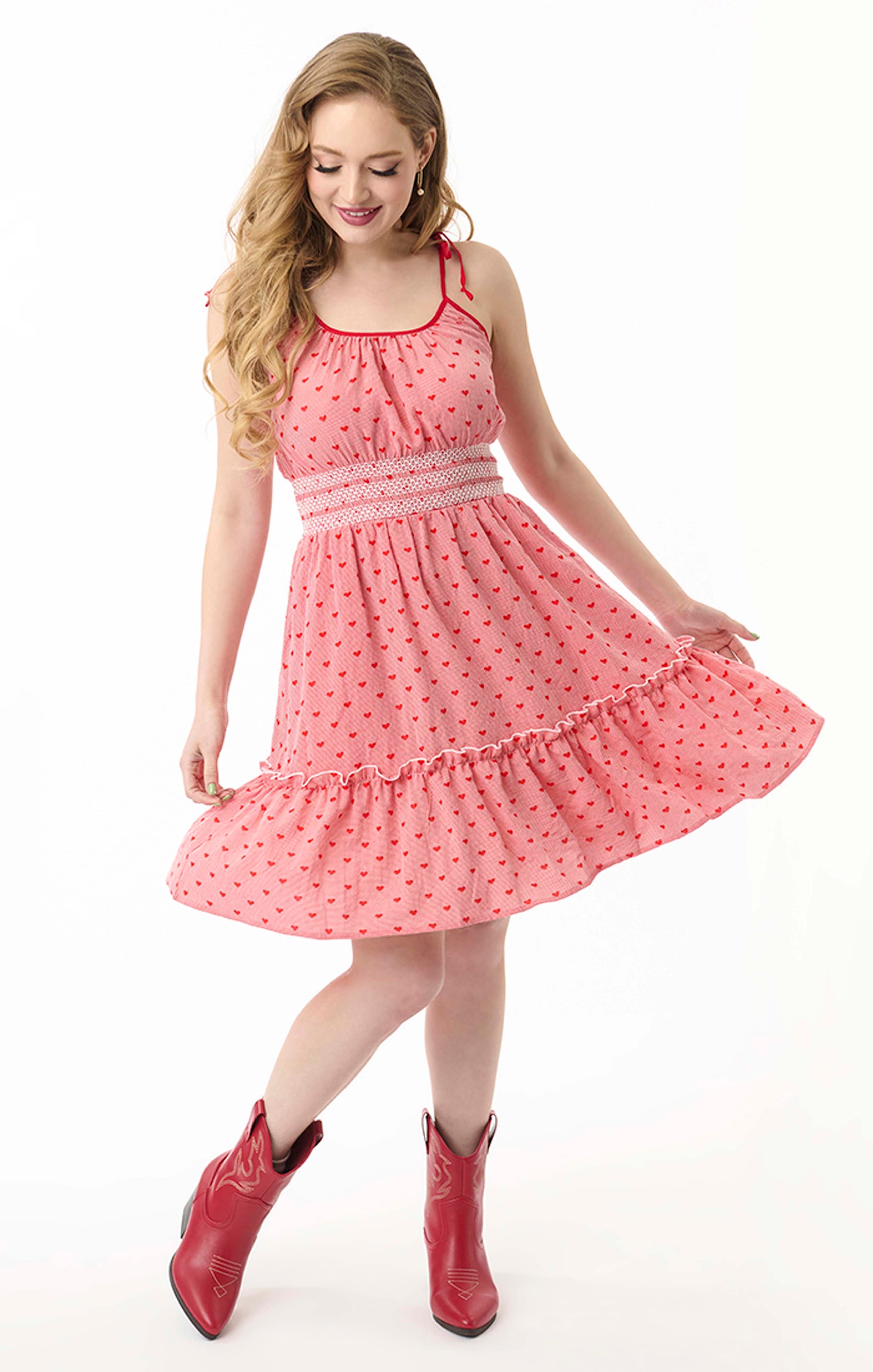 selected Red Hearts Gingham