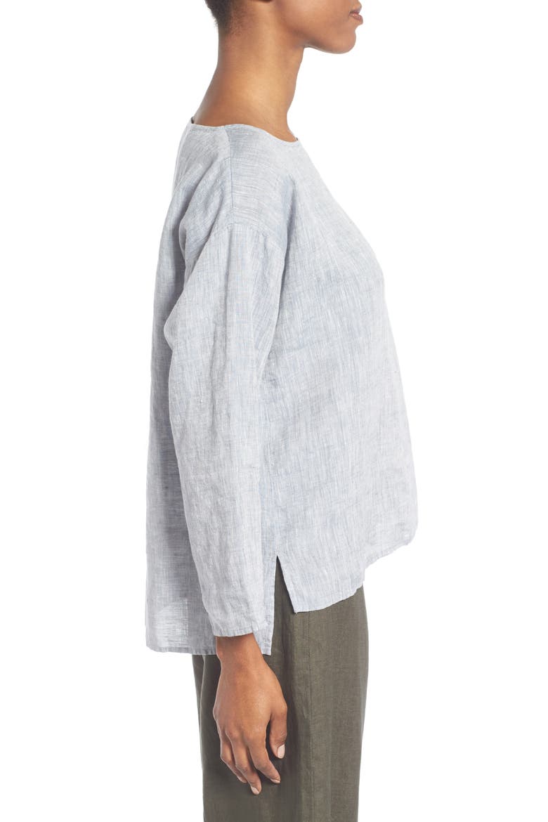 Organic Linen Top, Alternate, color, CHAMBRAY