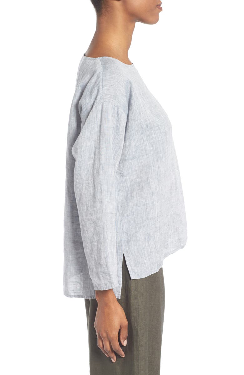 Eileen Fisher Organic Linen Top, Alternate, color, 