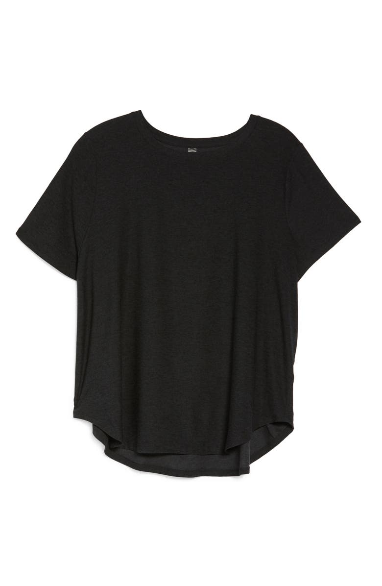 Beyond Yoga On the Down Low Jersey T-Shirt, Alternate, color, Darkest Night