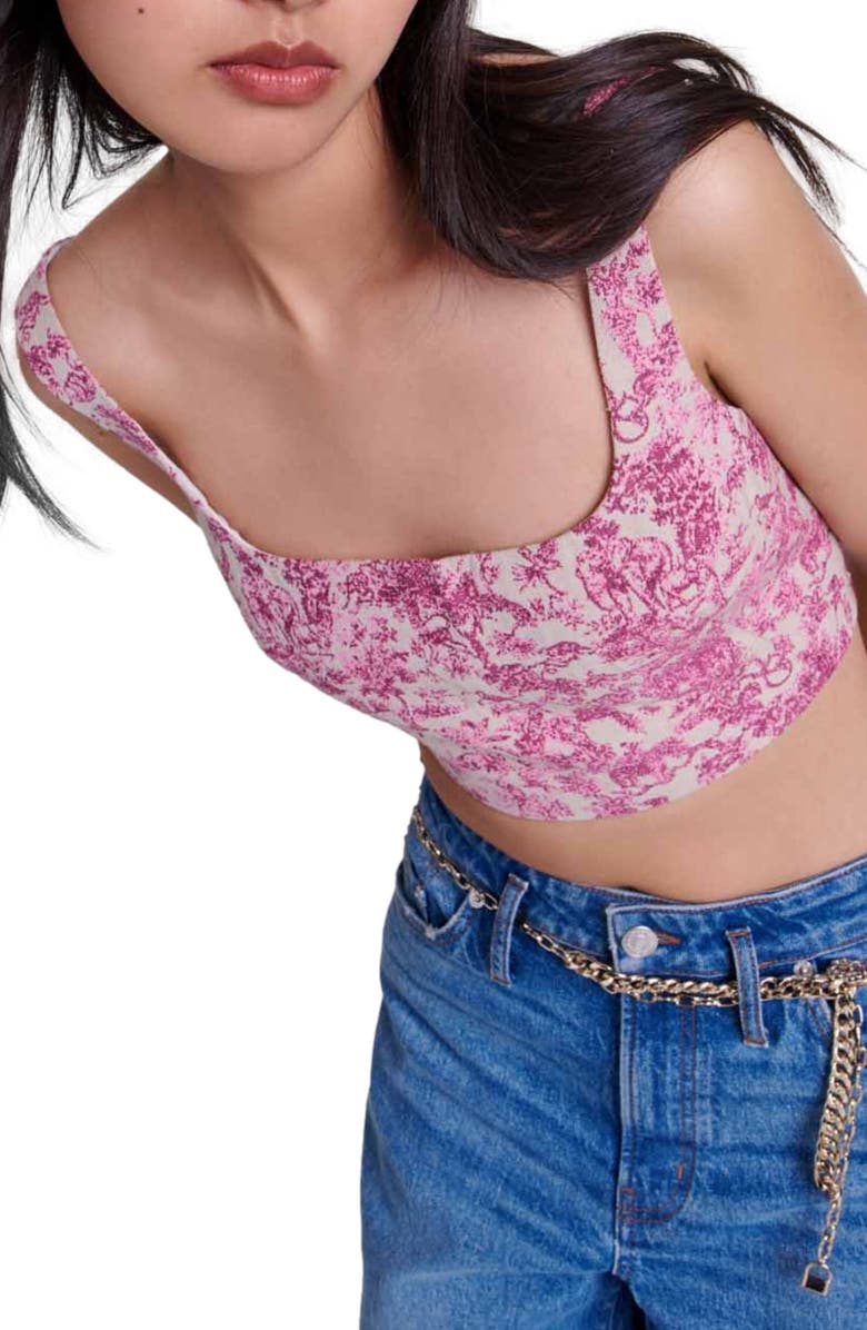 maje Crop top, Alternate, color, 