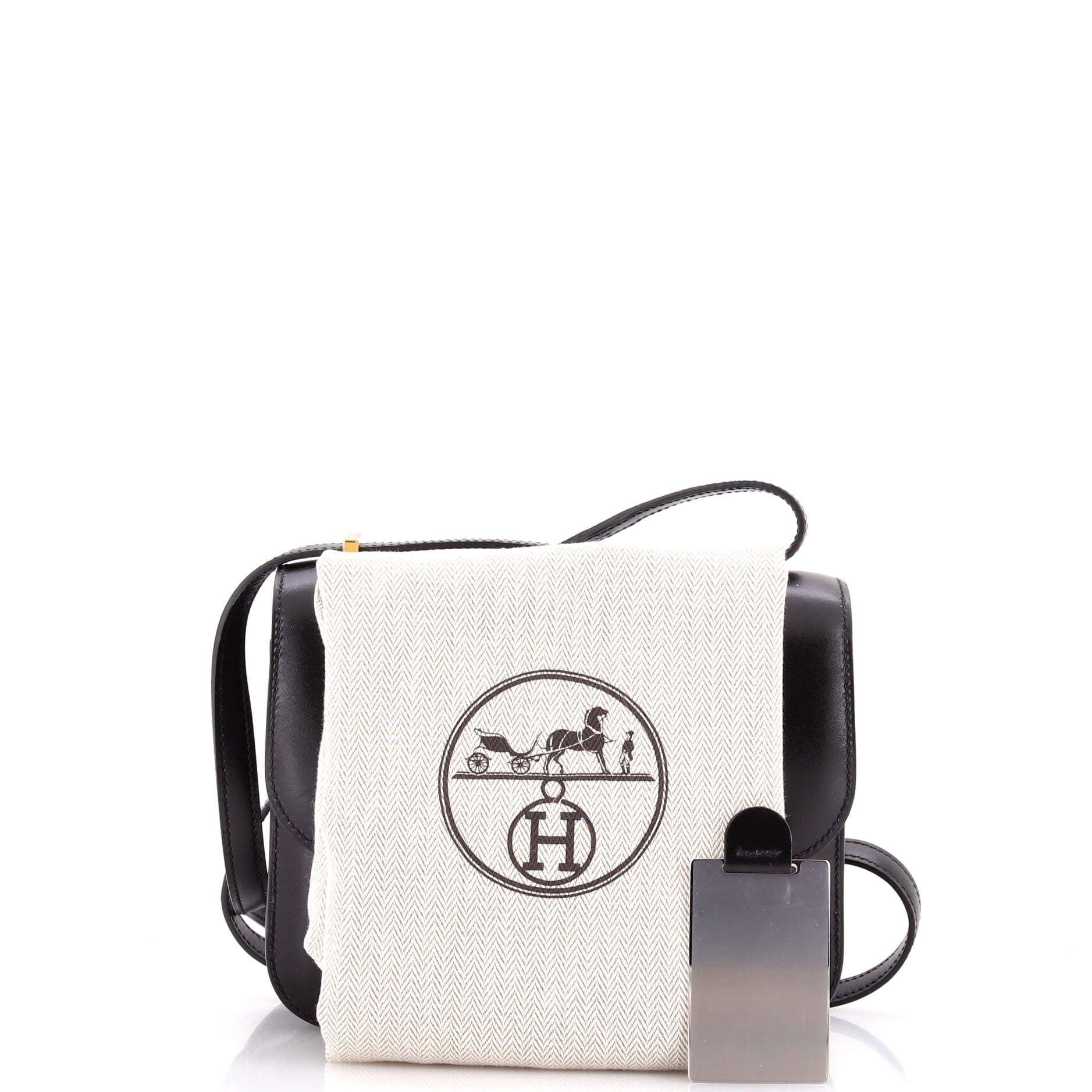 Pre-Owned Hermes Constance NM Bag Box Calf 18, Alternate, color, Noir