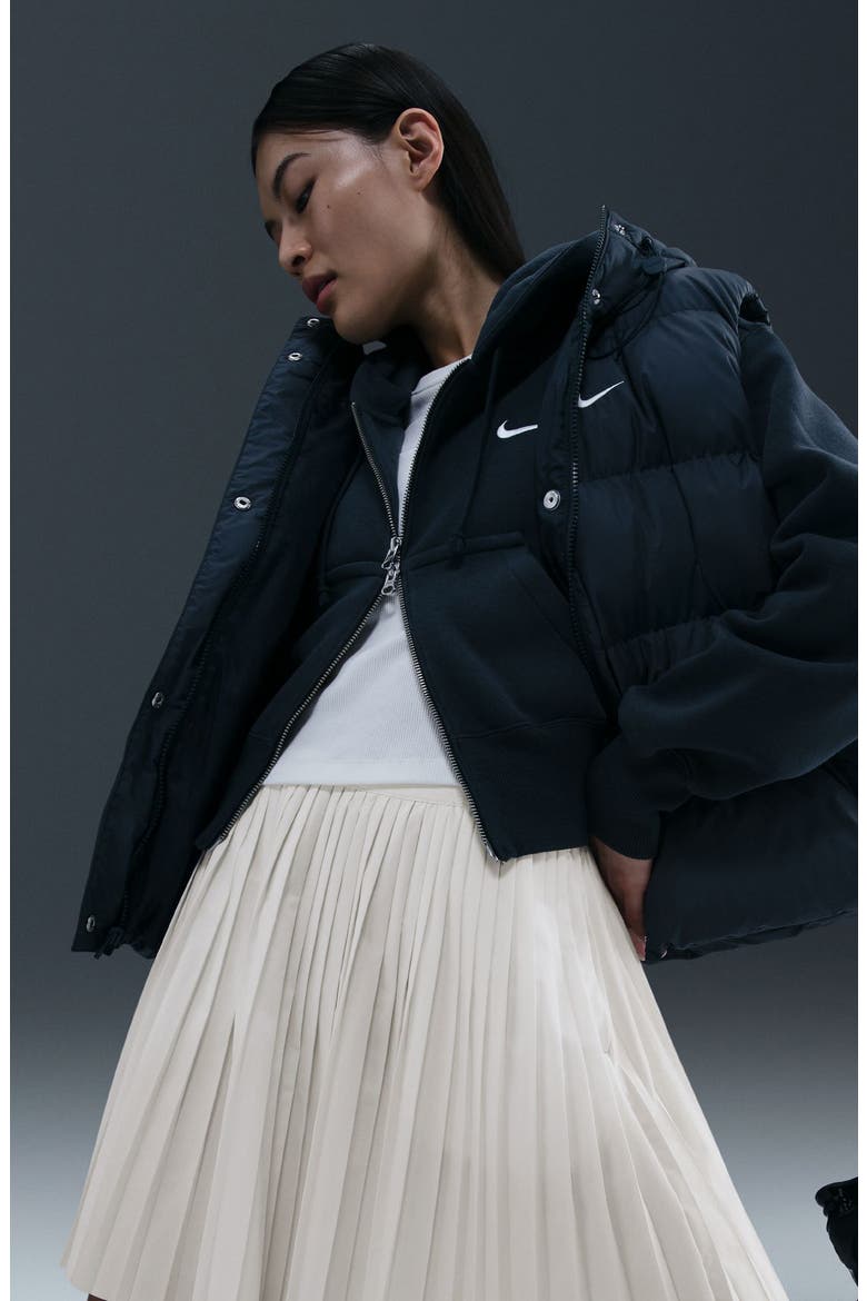 Sportswear Pleated Miniskirt, Alternate, color, SAIL/ BLACK