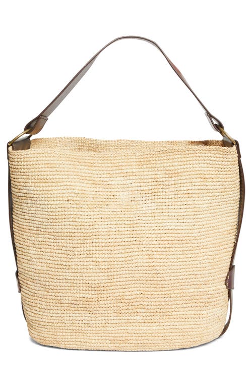 Isabel Marant Bayia Crocheted Raffia Tote In Neutral
