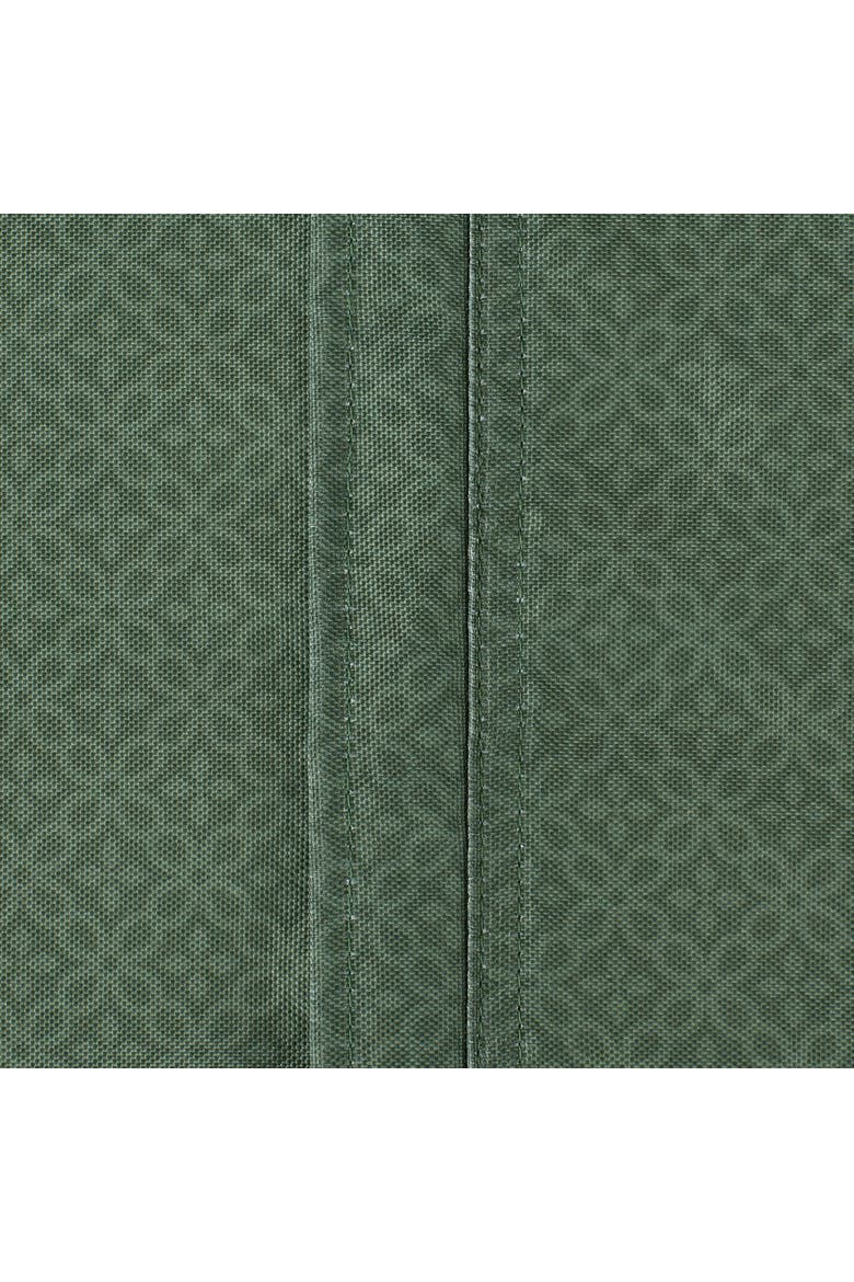 Tonal Lattice Print Outdoor Tablecloth With Zipper, Alternate, color, Artichoke Green