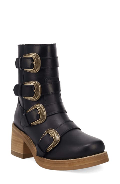Topanga Buckle Strap Bootie