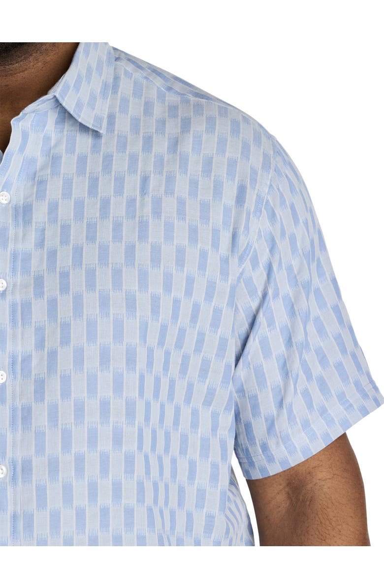 True Nation by DXL Big & Tall Abstract Checkered Sport Shirt, Alternate, color, Blue