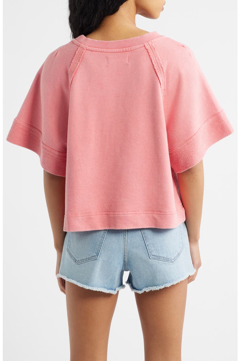 Dahlia Butterfly Graphic Print Top, Alternate, color, VINTAGE ROSEY COMBO