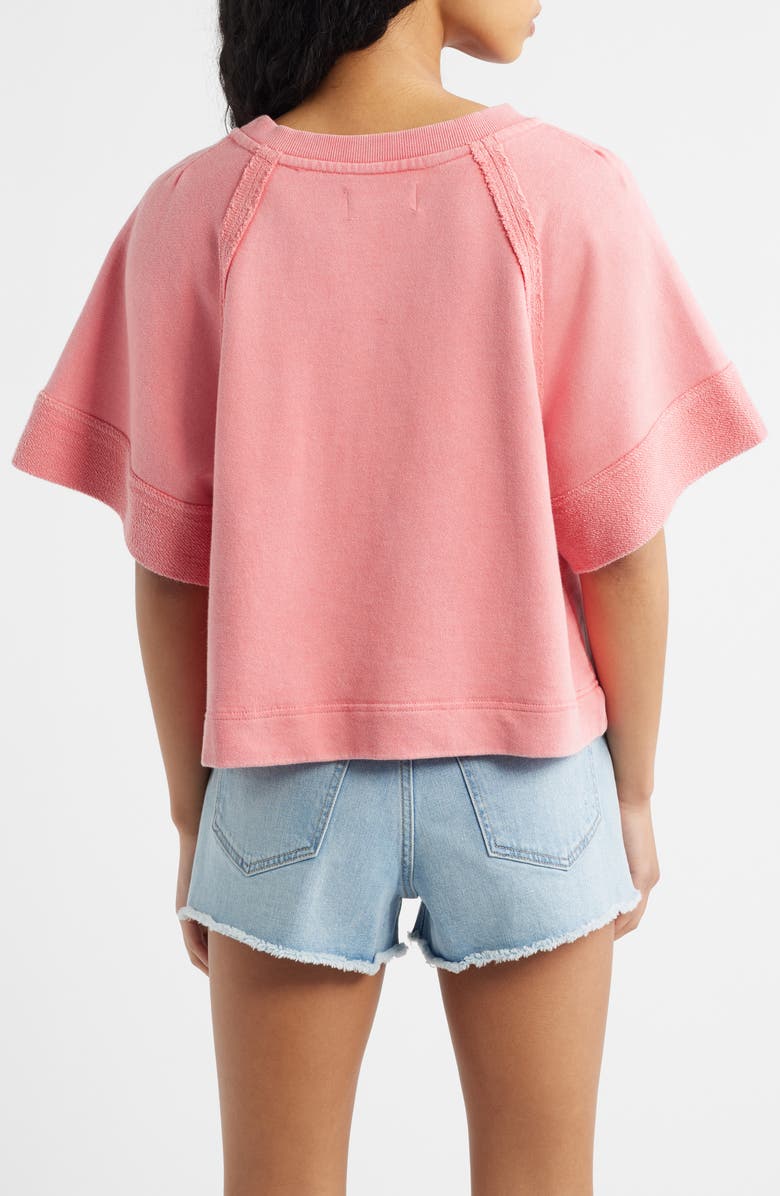 Free People Dahlia Butterfly Graphic Print Top, Alternate, color, Vintage Rosey Combo
