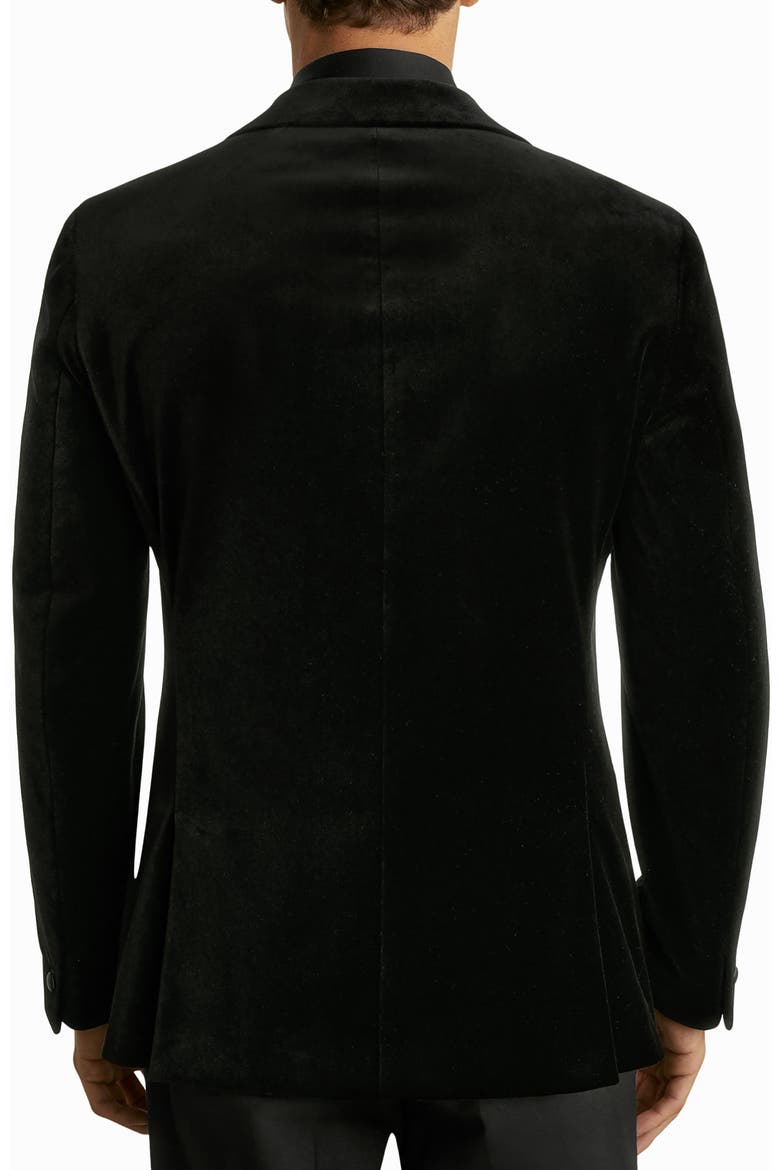 Diamond Black Velvet Dinner Jacket, Alternate, color, BLACK