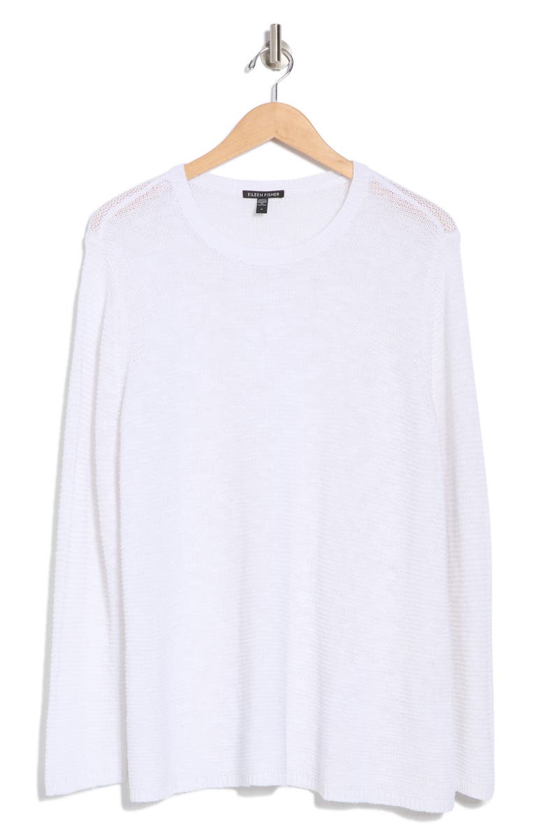 Eileen Fisher Organic Linen & Organic Cotton Crewneck Sweater, Alternate, color, 