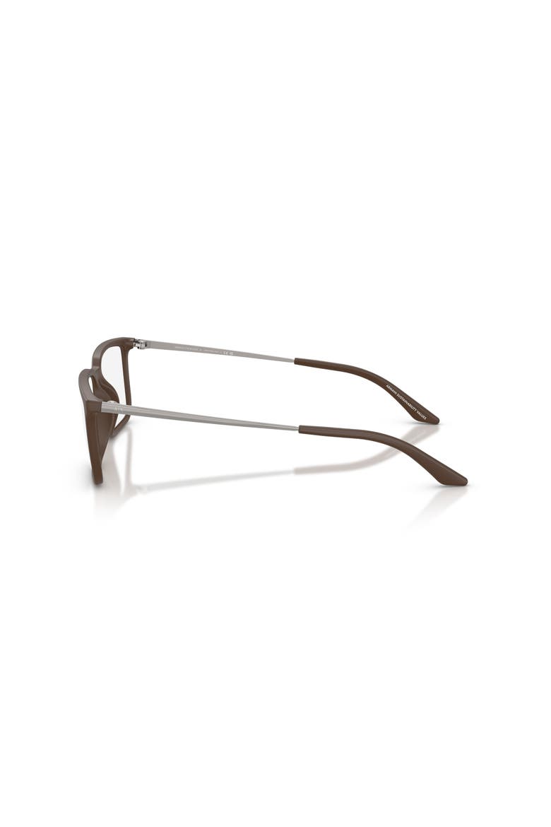 54mm Square optical glasses, Alternate, color, Brown
