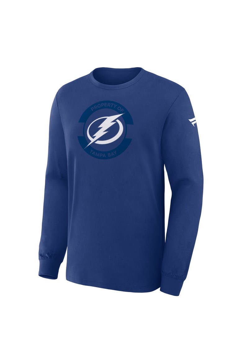 Men's Fanatics Blue Tampa Bay Lightning Authentic Pro Property Of Practice Long Sleeve T-Shirt, Alternate, color, Blue