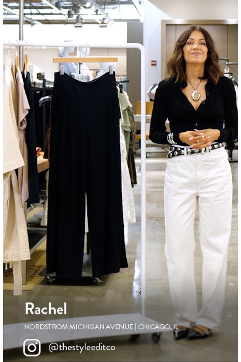 Wide Leg Maternity & Postpartum Lounge Pant video
