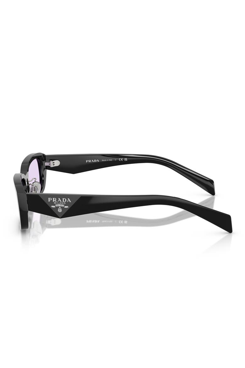 55mm Rectangular Sunglasses, Alternate, color, VIOLET