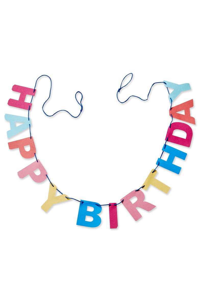 Happy Birthday Banner Multi Paper Everyday, Main, color, Blue