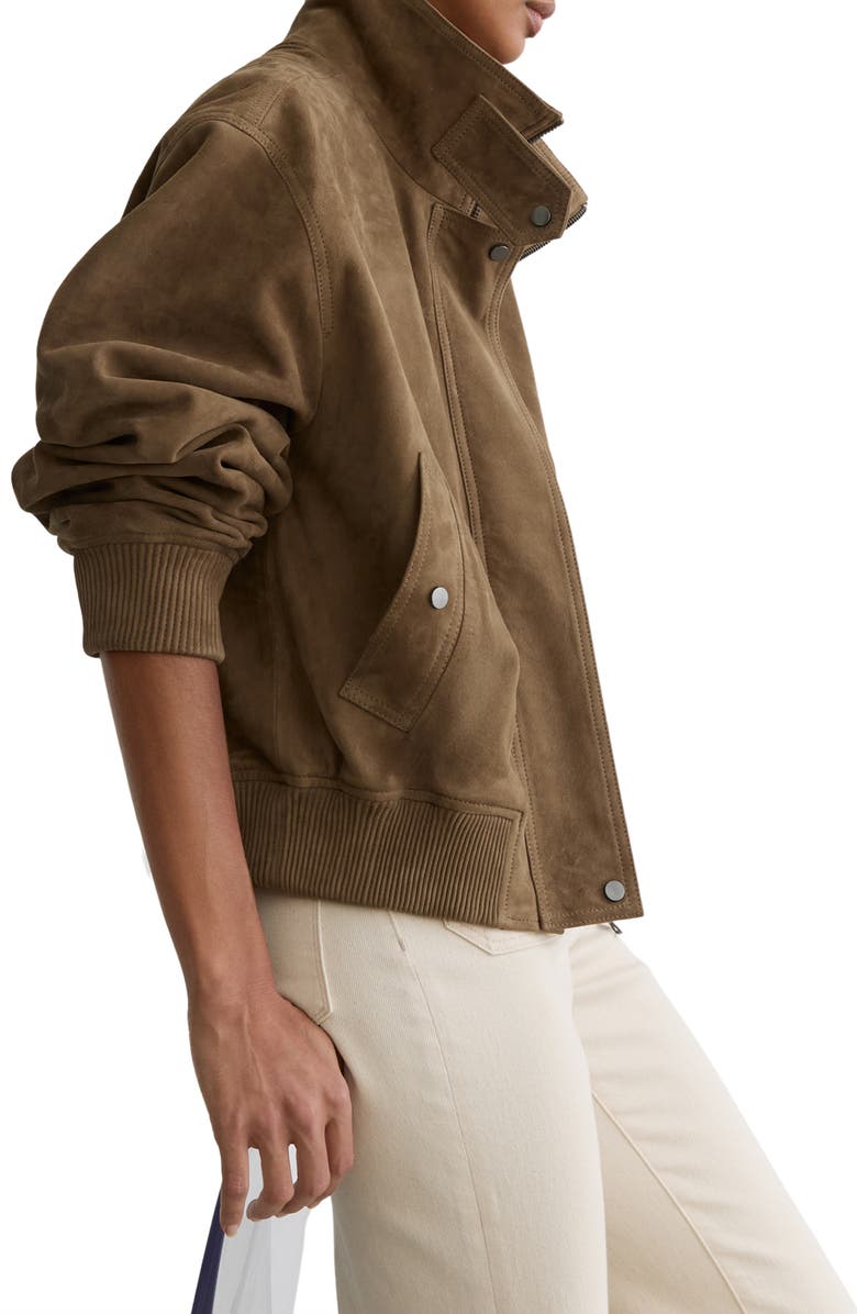 Reiss Cara Suede Jacket, Alternate, color, 